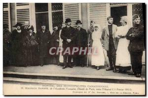 Old Postcard Canadian Army Health Hospital Town halls of Maurice Barres of & ...