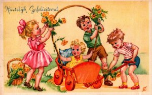 Kids Party Vintage Postcard 09.88