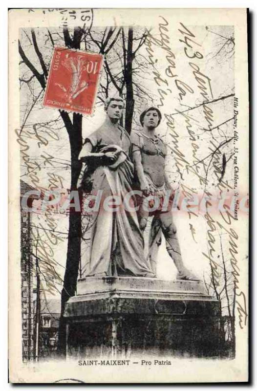 Postcard Old Saint Maixent Pro Patria