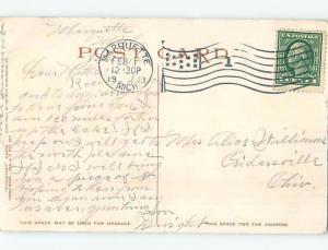 Divided-Back COURTHOUSE SCENE Marquette Michigan MI d3041