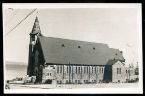 h2960 - BAIE COMEAU Quebec 1950s Church. Real Photo Postcard