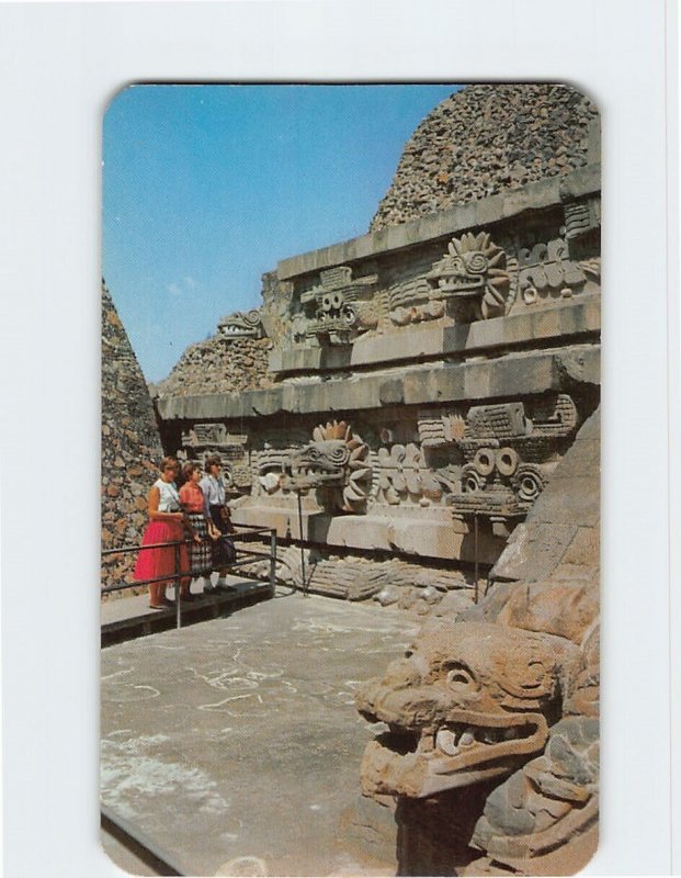 Postcard Temple Of Quetzalcoatl, San Juan Teotihuacán, Mexico