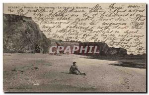 Old Postcard Piriac Sea Pointe Penhareng The cave Mrs.