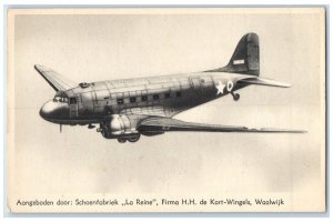 c1920's Douglas Dakota C 47 Transport Plane Advertising Netherlands Postcard