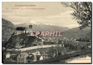 Old Postcard The High Pyrenees Lourdes Fort Valley and D & # 39Argeles