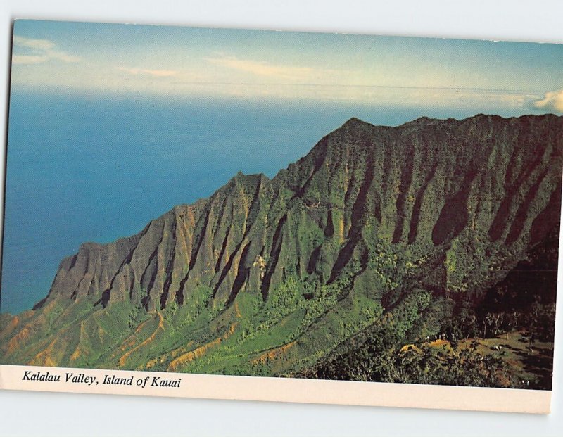 Postcard Kalalau Valley, Island of Kauai, Hawaii