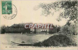 Old Postcard Rambouillet on Park View to the Chateau Taking the Isle of Hens