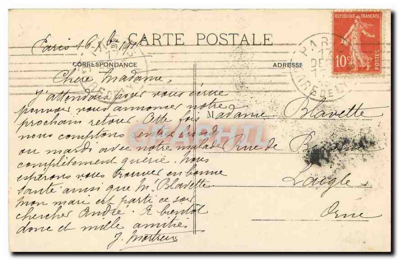 Old Postcard Paris Porte St Martin
