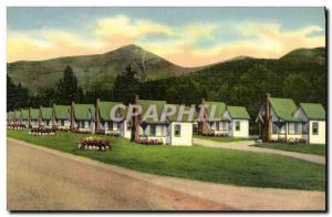 Postcard Old English Village Head East indian New Hampshire White Mountains T...