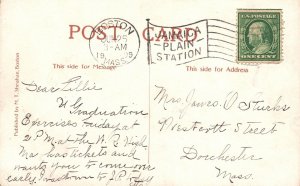 Vintage Postcard 1909 Trinity Church Copley So. Boston Massachusetts MT Sheahan