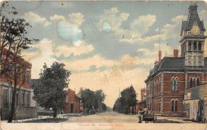 B8/ Crestline Ohio Postcard 1907 City Hall Building Church Street 2