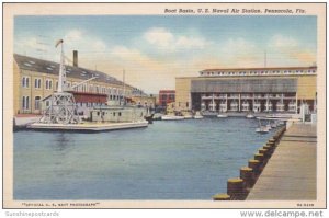 Florida Pensacola Boat Basin U S Naval Air Station 1941 Curteich