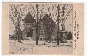 ME Church Sturgis Michigan 1908 postcard