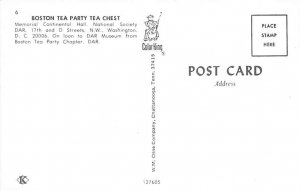 Boston Tea Party Tea Chest Washington, DC, USA Postcard
