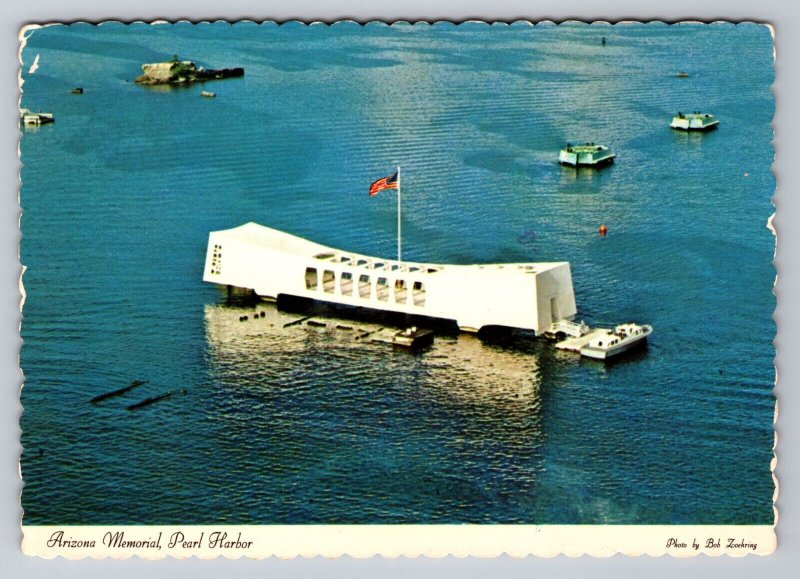 Arizona Memorial Pearl Harbor Hawaii Vintage Posted 1975 Postcard