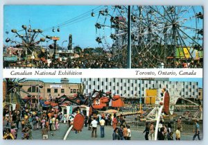 Toronto Ontario Canada Postcard Canadian National Exhibition Dual View c1950's