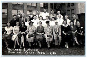 1942 Thornton & Minor Hospital Dismissal Class Kansas City MO RPPC Postcard