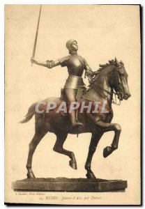 Old Postcard Reims Joan of Arc