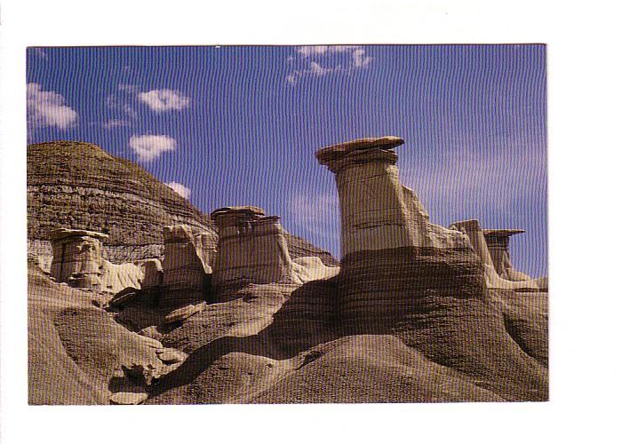 Post Office Issue with Matching 8 Cent Stamp Hoodoos, Badlands, Drumheller, A...