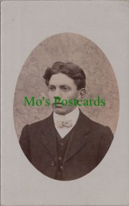 Ancestor Postcard -Men's Fashion, Young Male, Suited, Bow Tie, Hairstyle RS33736