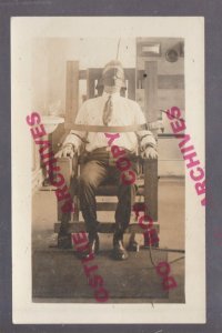 Lincoln NEBRASKA RPPC c1915 ELECTRIC CHAIR Penitentiary PRISON Execution Convict