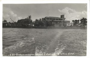 colombia, BUENAVENTURA, Hotel Estación (1950s) RPPC Postcard