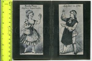 272049 SCHILLER Poet & Nanele MOSER Vintage Folded 1905 PC