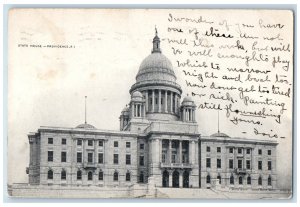 1907 State House Building Exterior Scene Providence Rhode Island RI Postcard