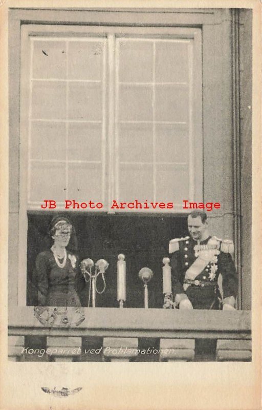 Danish Royalty, Denmark Frederick IX & Wife Ingrid at Proclamation, 1947