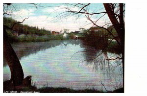 Postcard WATER SCENE Lee Massachusetts MA AS7700
