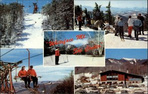 Wilmington New York NY Whiteface Mtn Ski Center Skiing Vintage Postcard