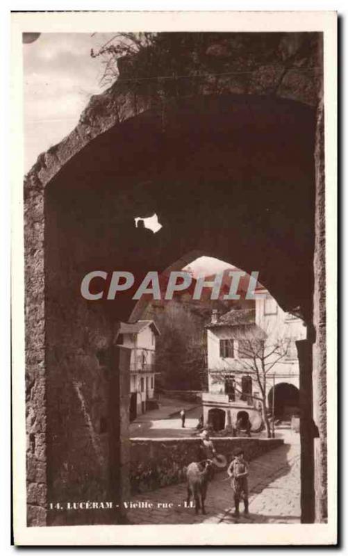 Postcard Old Luceram Vielle Chevre Street Children