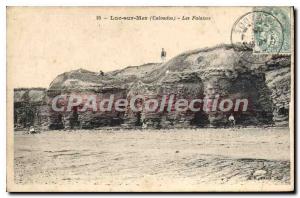 Postcard Old Luc Sur Mer Cliffs