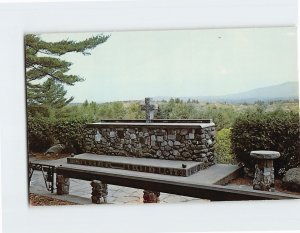 Postcard Altar of the Nation and Credence Table, Cathedral of the Pines, N. H.