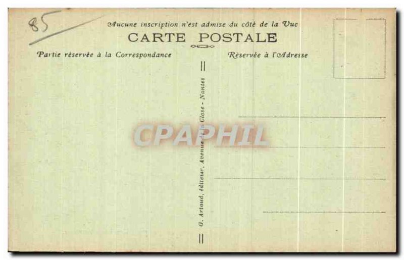 Old Postcard Lucon up beautiful cross