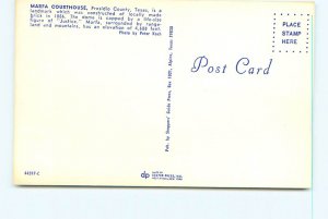 Buy Courthouse Postcards Marfa Courthouse