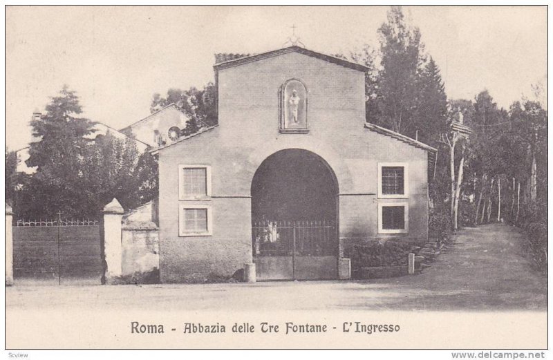 Abbazia Delle Tre Fontane, Roma (Lazio), Italy, 1900-1910s