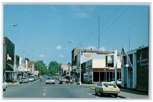 Ladysmith Wisconsin Postcard County Seat Rusk County Classic Cars c1960 Vintage