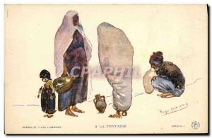 Old Postcard Orientalism Fontaine