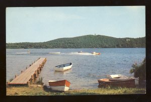 Dennis, Massachusetts/Mass/MA Postcard, Scargo Lake, Dock, Route 6, Cape Cod