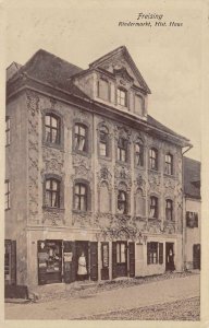 Freising Germany Rindermarkt Hist Hans Exterior Vintage Postcard AA69881