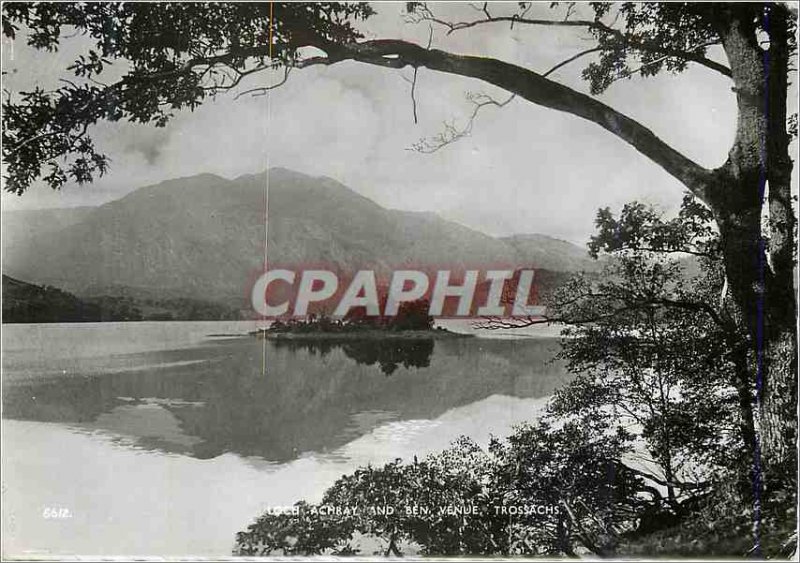Modern Postcard Loch Achbay Trossachs and Ben Venue