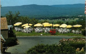 Historic Log Cabin Restaurant Holyoke Massachusetts Chrome Postcard 