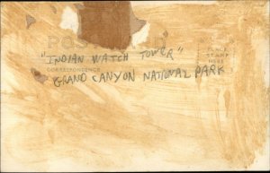 Indian Watch Tower, Grand Canyon c1910 Postcard