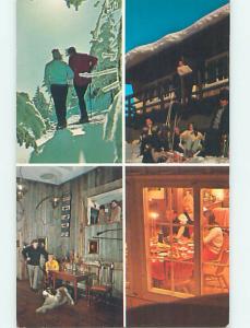 Pre-1980 FOUR VIEWS ON ONE POSTCARD - SUMMIT LODGE Killington Vermont VT J7285