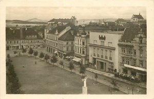 Czech Republic, Benesov, RPPC, Bird's Eye View, Business Section, J Svec Photo