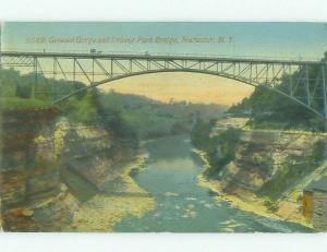 Unused Divided-Back BRIDGE SCENE Rochester New York NY HJ0349