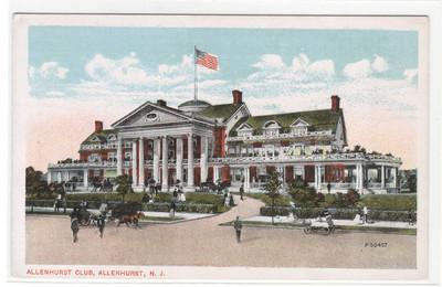 Allenhurst Club Allenhurst New Jersey 1920s postcard