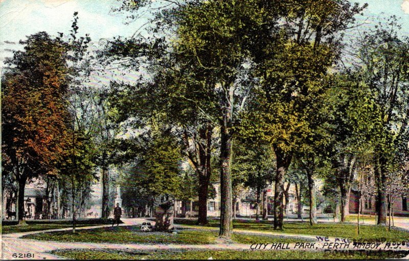 New Jersey Perth Amboy City Hall Park 1911