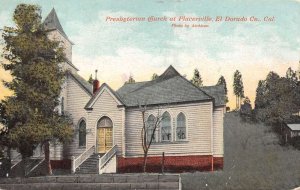 Placerville California Presbyterian Church, Color Lithograph, Vintage PC U18410
